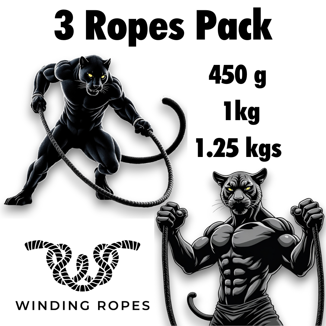 3 Weights Progressive Flow Pack : 1.2 Kgs + 1 kg + 440 grams flow ropes-0